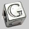 Zinc Alloy European Beads, Cube, plated, without troll Approx 5mm 