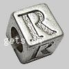 Zinc Alloy European Beads, Cube, plated, without troll Approx 5mm 