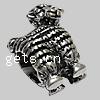 Zinc Alloy European Beads, Animal, plated, without troll Approx 4.5mm 