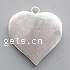 Sterling Silver Heart Pendants, 925 Sterling Silver, plated Approx 3mm 