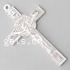 Zinc Alloy Cross Pendants, Crucifix Cross, plated cadmium free Approx 2.5mm 