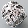 Abalorios Estilo Europeo de Aleación de Zinc, Tambor, libre de cadmio, 10x8mm, agujero:aproximado 5mm, Vendido por UD