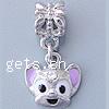 Zinc Alloy European Pendants, Animal, plated, without troll & enamel Approx 4.5mm 