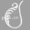 Brass Hook Earwire, plated, with loop 