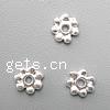 Brass Spacer Beads, Flower, plated Approx 1mm 