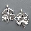 Zinc Alloy Flower Pendants, plated cadmium free Approx 3.5mm, Approx 