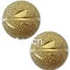 Brass Stardust Beads, Round, plated, flower cut 8mm Approx 2mm 