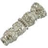 Rhinestone Zinc Alloy Beads, Tube, plated nickel free Approx 3mm 