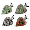 Lampwork Pendants, Heart, handmade, bumpy & stripe 28-29mm,42-45mm Approx 6mm 