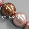 South Sea Shell Beads, Round mixed colors, lead free, Grade A Approx 1mm Inch 