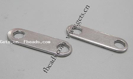 Rostfreier Stahl Verbinder Stange, Edelstahl, oval, Kundenindividuell, 30x9x1.8mm, Bohrung:ca. 5mm, 2000PCs/Tasche, verkauft von Tasche