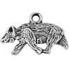 Zinc Alloy Animal Pendants, Bear, plated Approx 1.5mm 