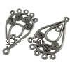 Zinc Alloy Chandelier Components, Teardrop, plated, 1/5 loop Approx 2mm 