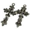 Zinc Alloy Cross Pendants, plated Approx 2.5mm 