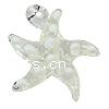 Lampwork Pendants, Star, handmade, bumpy, white Approx 2mm 