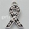 Awareness Ribbon Pendant, Zinc Alloy, plated, enamel Approx 2.5mm 