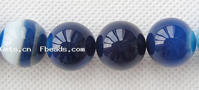 Natural Lace Agate Beads, Round, different size for choice, blue, Hole:Approx 1-1.5mm, Length:Approx 15 Inch, Sold By Strand