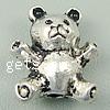 Argent sterling perle animaux, argent sterling 925, ours, Placage, plus de couleurs à choisir Environ 1.5mm, Vendu par PC