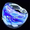 Bague Murano fleur intérieur, chalumeau, normes différentes pour le choix & fleur intérieure, plus de couleurs à choisir, 26mm Environ 18mm, Vendu par PC