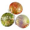 Lampwork Pendants, handmade, stripe, mixed colors, 56- Approx 6mm 