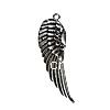 Wing Shaped Zinc Alloy Pendants, plated Approx 2mm 