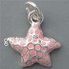 Zinc Alloy Animal Pendants, Starfish, plated Approx 4mm 