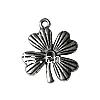 Zinc Alloy Flower Pendants, plated Approx 2mm, Approx 