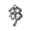 Zinc Alloy Flower Pendants, plated Approx 2mm, Approx 