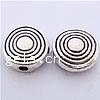 Zinc Alloy Flat Beads, Flat Round, plated 