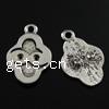 Zinc Alloy Flower Pendants, plated nickel, lead & cadmium free Approx 1.5mm 