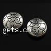 Zinc Alloy Flat Beads, Flat Round, plated nickel, lead & cadmium free Approx 0.5mm 