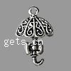 Zinc Alloy Tool Pendants, Umbrella, plated Approx 1.5mm, Approx 