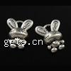 Zinc Alloy Animal Pendants, Rabbit, plated nickel, lead & cadmium free Approx 