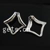 Zinc Alloy Jewelry Pendants, Rhombus, plated nickel, lead & cadmium free Approx 1mm 