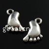 Zinc Alloy Jewelry Pendants, Footprint, plated nickel, lead & cadmium free Approx 1mm 