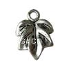 Zinc Alloy Leaf Pendants, plated Approx 2mm, Approx 