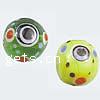 Evil Eye Lampwork Beads, Round Shape 