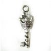 Zinc Alloy Key Pendants, plated Approx 1.5mm, Approx 