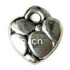 Zinc Alloy Heart Pendants, plated Approx 0.5mm, Approx 