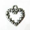 Zinc Alloy Heart Pendants, plated Approx 1mm, Approx 