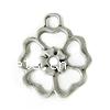 Zinc Alloy Flower Pendants, plated, 5 petal Approx Approx 