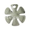 Zinc Alloy Flower Pendants, plated, 6 petal Approx 2.5mm, Approx 