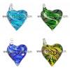 Lampwork Pendants, Heart, handmade Approx 9mm 