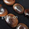 Perles en bois teints, ovale Environ 2mm pouce Vendu par brin