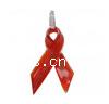 Awareness Ribbon Pendant, Lampwork, handmade, gold sand Approx 5.5mm 