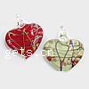 Murano Lampwork Pendant, Heart Approx 