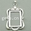 Pendentif en laiton cadre blanc, rectangle, Placage, plus de couleurs à choisir Environ 4mm, Diamètre inté Environ Vendu par PC