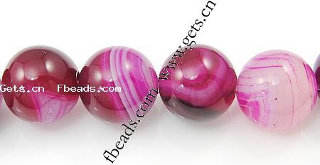 Natural Lace Agate Beads, Round, different size for choice, rose pink, Hole:Approx 1-1.5mm, Length:Approx 15.5 Inch, Sold By Strand