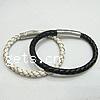 Cowhide Bracelets, stainless steel bayonet clasp 6mm 