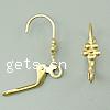 Brass Lever Back Earring Wires, plated, with loop Approx 2mm 